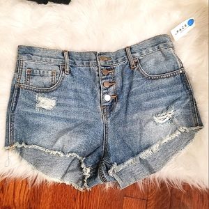 Pacsun bullhead High rise distressed shorts size 29 new with tags